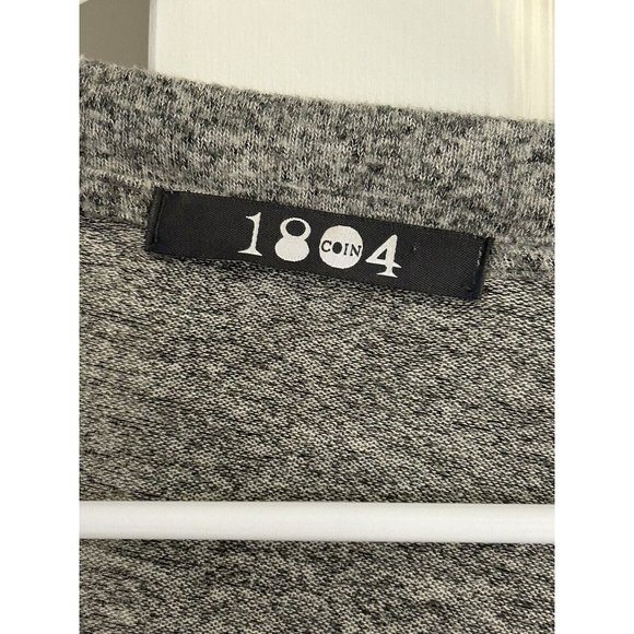 Coin 1804  Grey Button Down Cardigan Size Medium NWOT - Picture 3 of 7